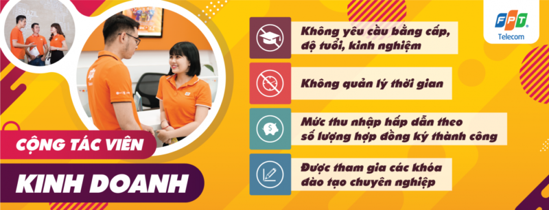 Làm CTV kinh doanh FPT Telecom