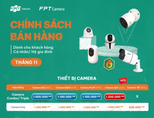 lắp đặt FPT Camera khuyến mãi tháng 11