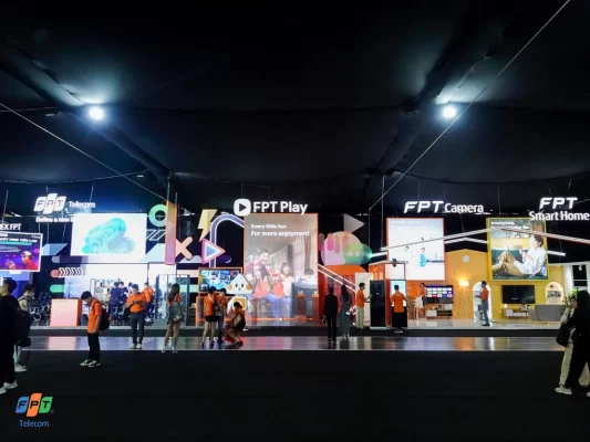 Không gian triển lãm FPT Telecom tại Techday 2023 (Ảnh: FPT Telecom).